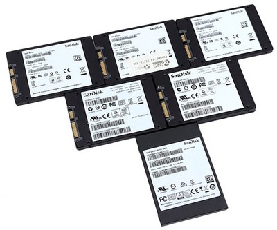 Lot of 6 SanDisk 64GB SATA III 6Gb/s 2.5'' Solid State Drive SSD - Mixed Models