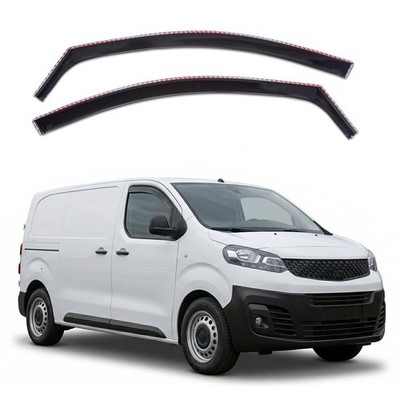 Windabweiser GP Regenabweiser Für Fiat Scudo 3 ab 2022 2-Tlg Set Schwarz