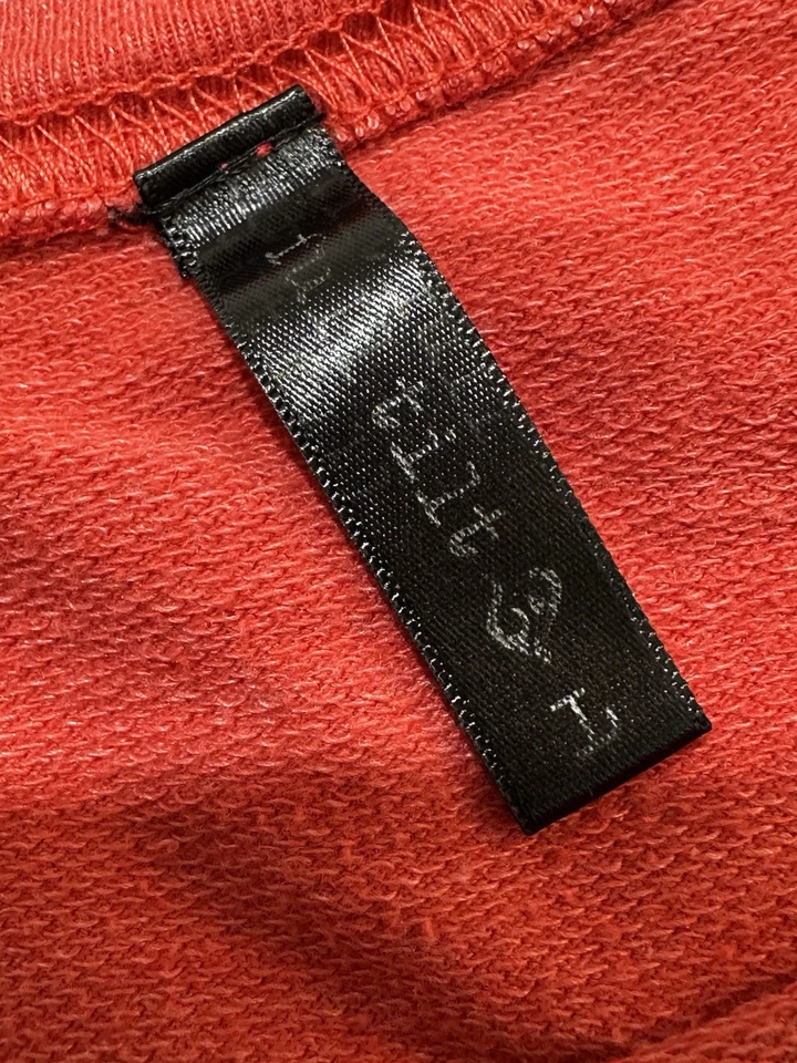 Полный наклон толстовка женщин размер большой пуловер красный длинным рукавом сердце печать EUC - Изображение 4 из 4