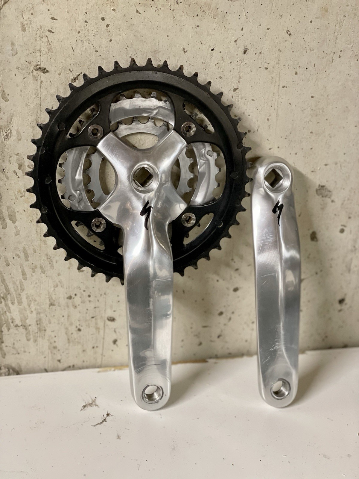 Specialized Strong Arm Crankset Mountain Bike Triple Crank Silver 44/34/22 Japan