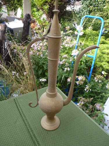 Asian brass coffee pot - Picture 2 of 6