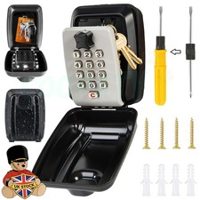 Wall Mounted Key Safe 12 Combination Digit Code Outdoor Security Key Lock Box UK