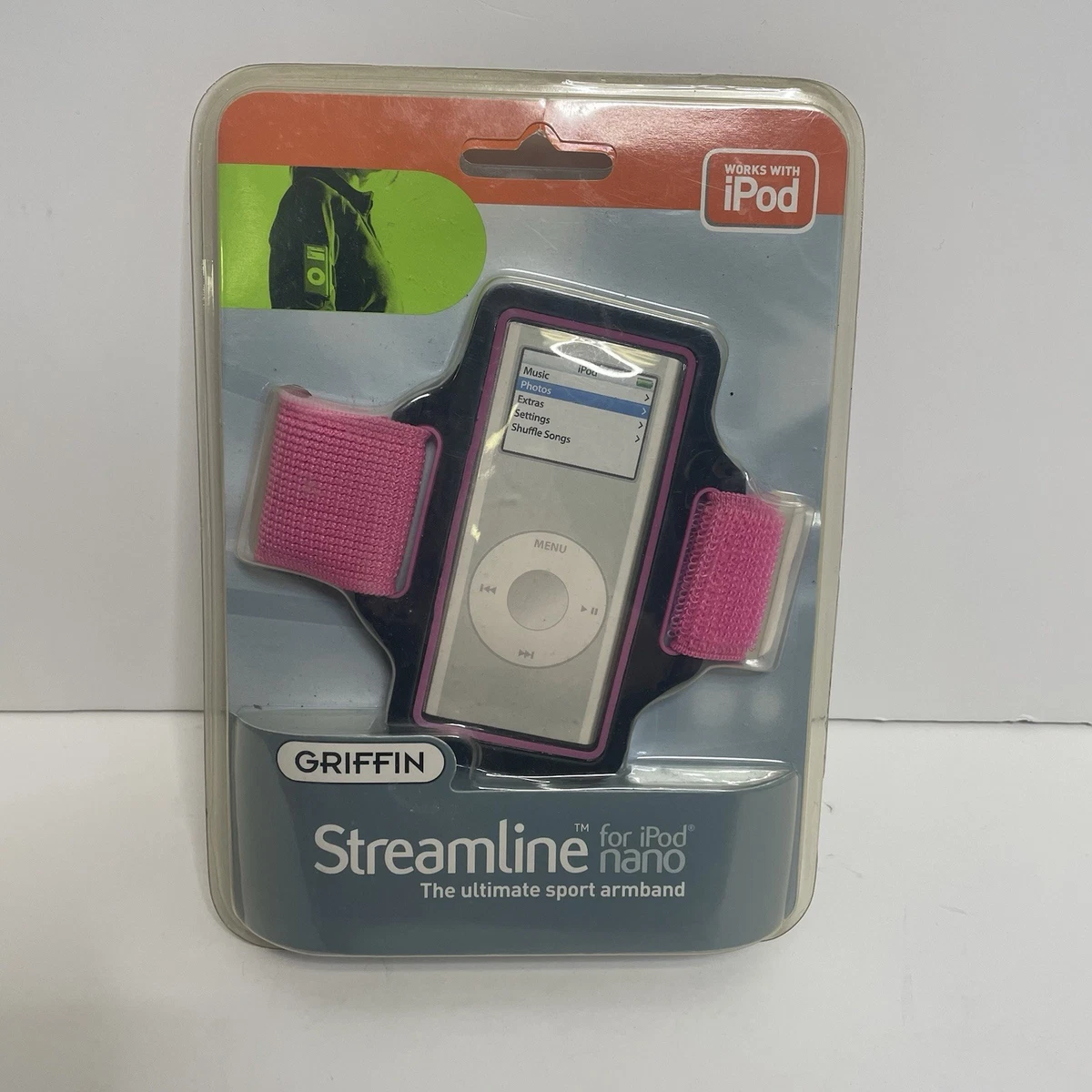 Griffin Custodia In Silicone Per IPod Nano 5G – Guscio Mimetica Rosso/Trasparente E Nero