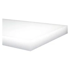 GRAINGER APPROVED 1ZAH5 PlstcSheet,HDPE,12"x12",.5"T,OffWht,Opq 1ZAH5