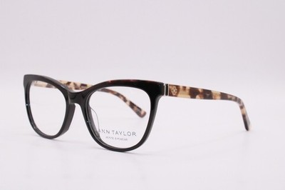 NEW ANN TAYLOR ATP827 C01 BLACK TORTOISE AUTHENTIC FRAMES EYEGLASSES 49-16
