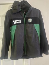 Boys Boston Celtics NBA Fleece Zip Up Hoodie Sz XL 18/20