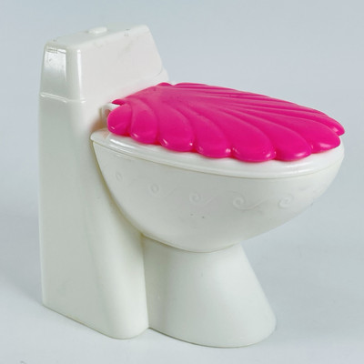 Barbie Malibu Dream House 2011 Pink White Bathroom Toilet 3in