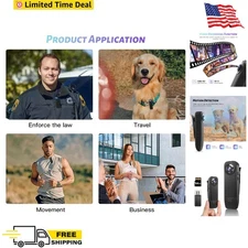 Mini Body Camera 1080P HD Audio Video Recorder Night Vision For Security Use