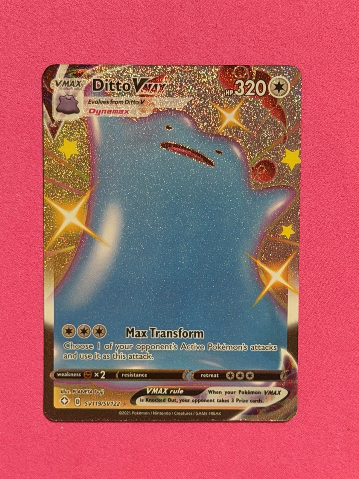 Ditto VMAX SV119/SV122 Shining Fates: Shiny Vault Holo