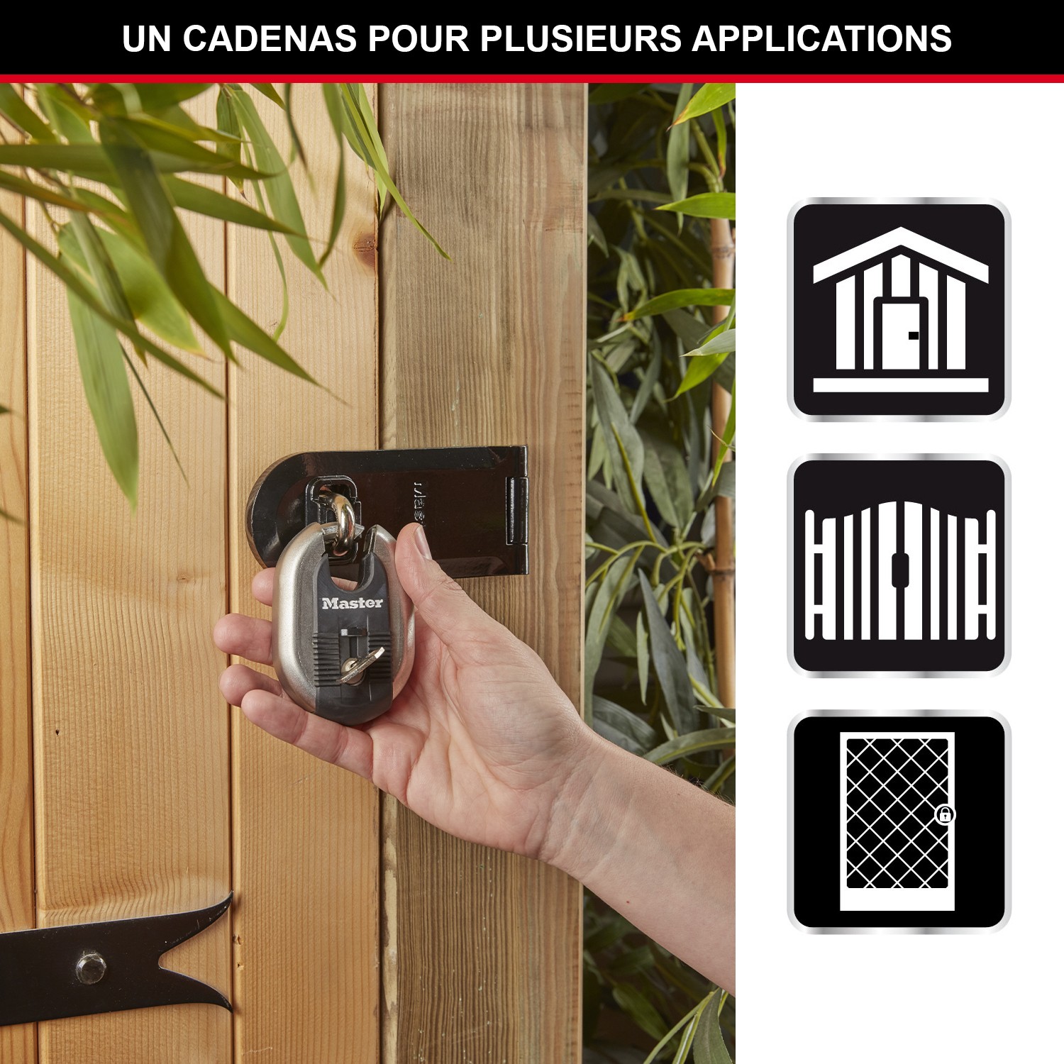 Cadenas Rond Inox Master Lock M187EURD, Protection Premium contre la Coupe - 2