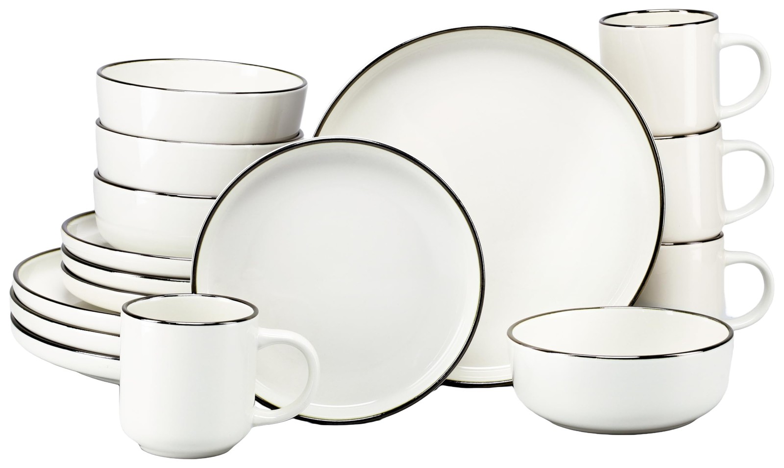 CreaTable 24791 Kombiservice Serie Nordic Festive Creme 16-tlg 4 Personen 18190₽