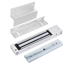 Waterproof 600LBS Electromagnetic Door Lock with Z L Bracket - 12V Fail Safe N