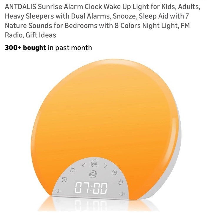 Wake Up Light For Kids Adults Heavy Sleepers With Dual Alarm