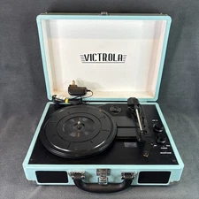 Victrola Vinyl Player Bluetooth Portable Suitcase Record Player 3-Speed