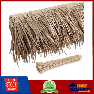 Mexican Roof Thatch Rolls Palm Straw Roof Duck Boat Blinds (1.6 x 6.6 ft,Grey)