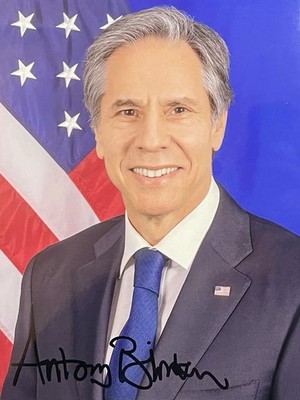 Anthony Blinken Signed 8x10 Photo Secretary Of State Autographed Rare 2