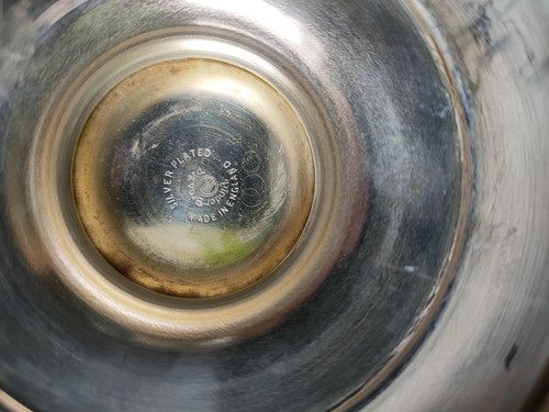 Vintage Silver Plated Pinder Bros Sheffield Ice Bucket And Tongs - Imagen 5 de 5