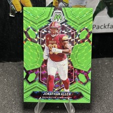 2024 Panini Mosaic - #223 Jonathan Allen Green Fluorescent 4/10 SSP Mint