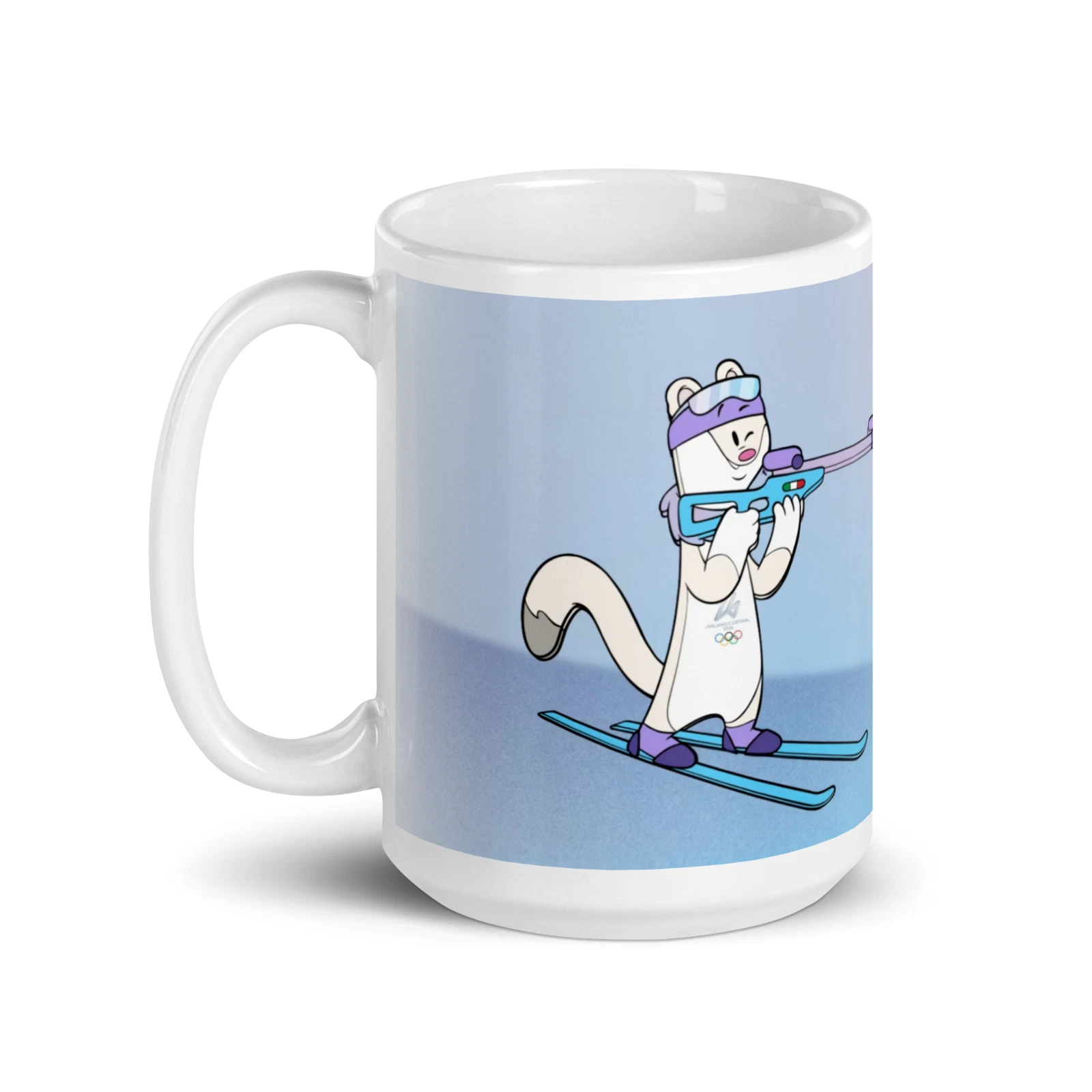 Milan Cortina 2026 Winter Olympic Biathlon Ceramic Mug