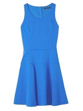 Banana Republic periwinkle Sky Blue Drop Waist Twirl dress size 00 Petite