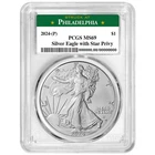 2024 (P) $1 American Silver Eagle Star Privy PCGS MS69 Philadelphia Label