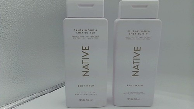 #ad Native Bodywash Sandalwood amp; Shea Butter Body Wash 18 Oz Pack of 2 $14.40