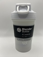 BlenderBottle Classic Shaker Bottle, 20 Oz BPA White