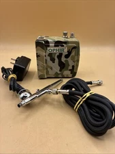 OPHIR Airbrush Mini Air Compressor Kit for Hobby Painting,,Camo Preowned