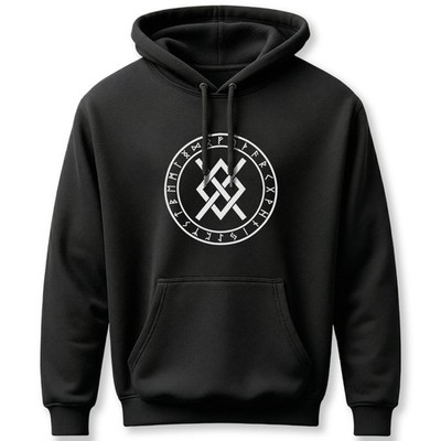Gungnir Odin's Spear Norse Hoodie | Viking Runic Knotwork Unisex Pullover V2