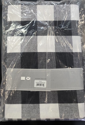 Design Imports Gingham Büffel Karo Tischläufer, 14×108, schwarz-weiß - Bild 4 von 4