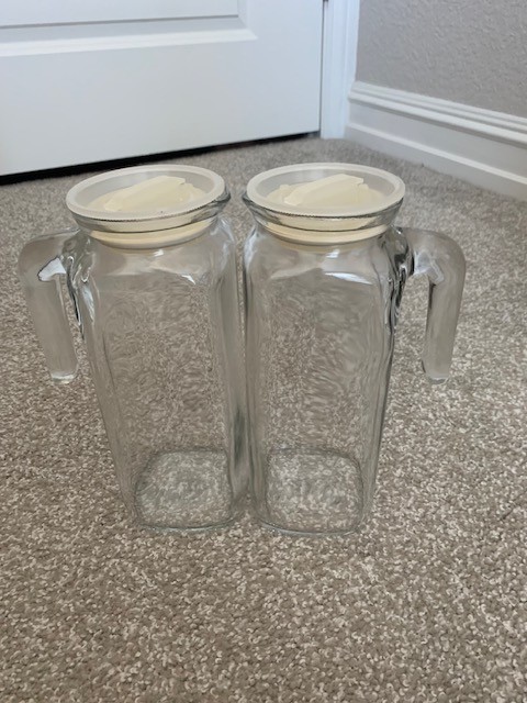 EUC Bormioli Rocco Frigoverre 1L Glass Airtight Pitcher Bottle Storage