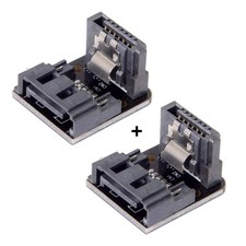 SATA 7 Pin Female Male 90 Degree Angled Adapter Motherboard Desktop SSD HDD