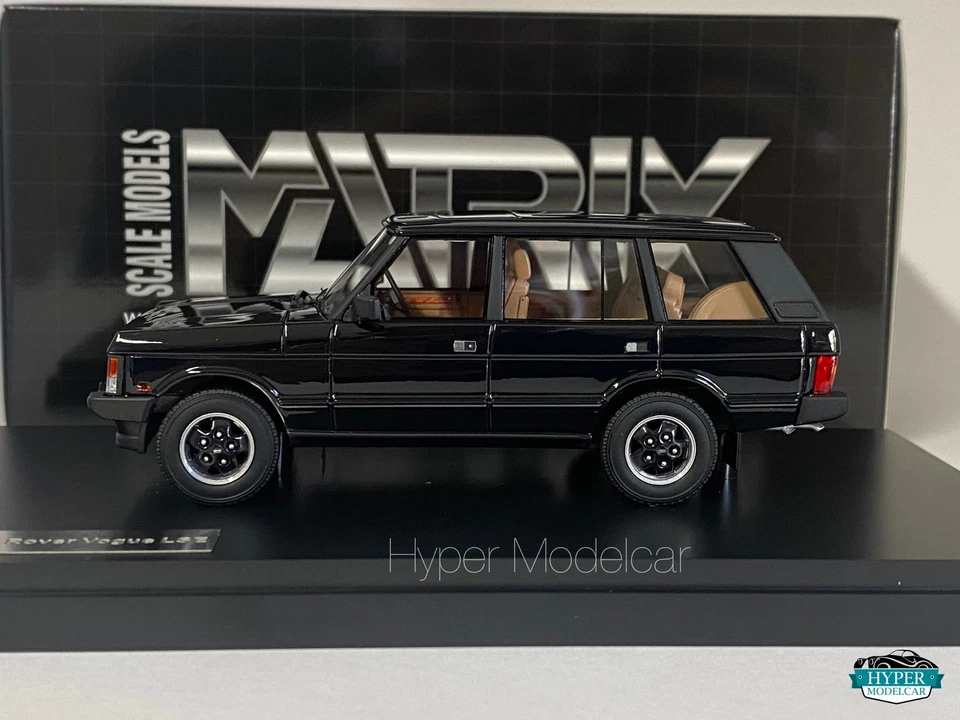 MATRIX SCALE MODELS 1/43 LAND ROVER RANGE ROVER VOGUE LSE 1992 BLACK MX41208-033 - Immagine 2 di 3