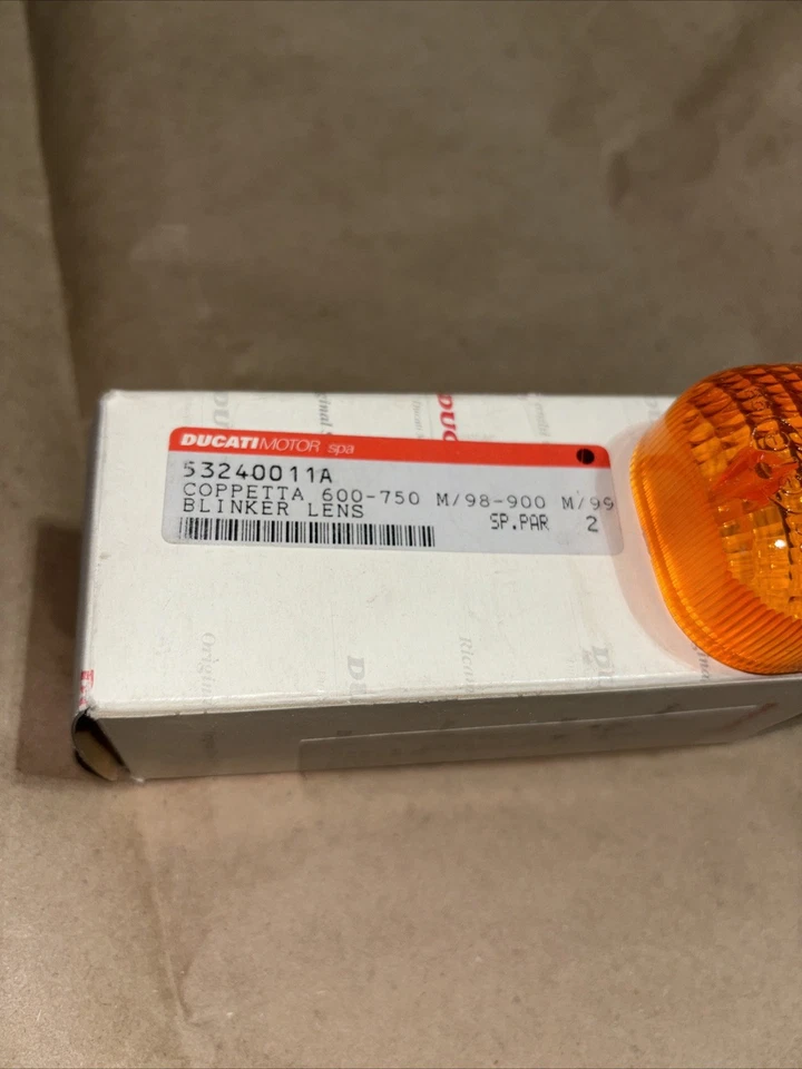 DUCATI MONSTER 600 750 900 NOS NUEVO GENUINO OEM INTERMITENTE INTERMITENTE LENTE Foto 2 de 4
