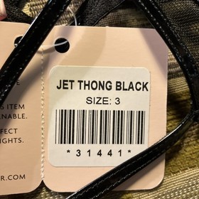 Agent Provocateur Jet PVC Mesh Black Thong AP 3 - Med - Approx UK 10 New Defect