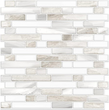 Thicker Design Peel and Stick, Self Adhesive Stick on Tile Backsplash for Kitche