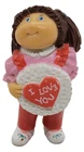 OAA 1984 Cabbage Patch Kids "I Love You" Brown Hair Girl PVC Figure