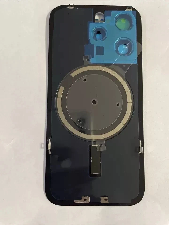 Back vetro Posteriore Per iPhone 15 PRO Compatibile Apple argento naturale titan - Immagine 2 di 2