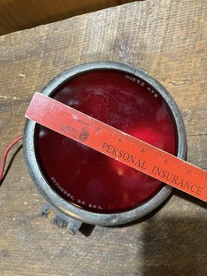 Dietz Red Glass Vintage Fire Truck Light