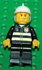 Lego City Fire : Minifig Pompier ref cty0043 set 7906 4992 7945 30001