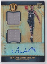 2016-17 Isaiah Whitehead Gold Standard Dual Jersey  Auto  RC /149 #265 (A5673)