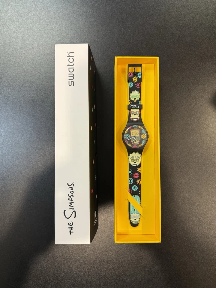 D'OH OF THE DEAD! Simpson Family Special Pack NEW GENTS Swatch GLOWS-NIP! - Image 2 of 4