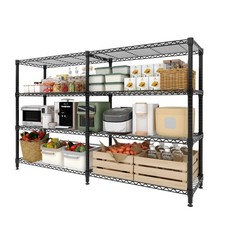 H/ L-Shaped Metal Shelving Unit Garage Pantry Storage Rack Adjustable Tool Shelf