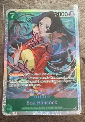 Boa Hancock One Piece OP16 The Time of Battle Super Rare Foil OP16-032