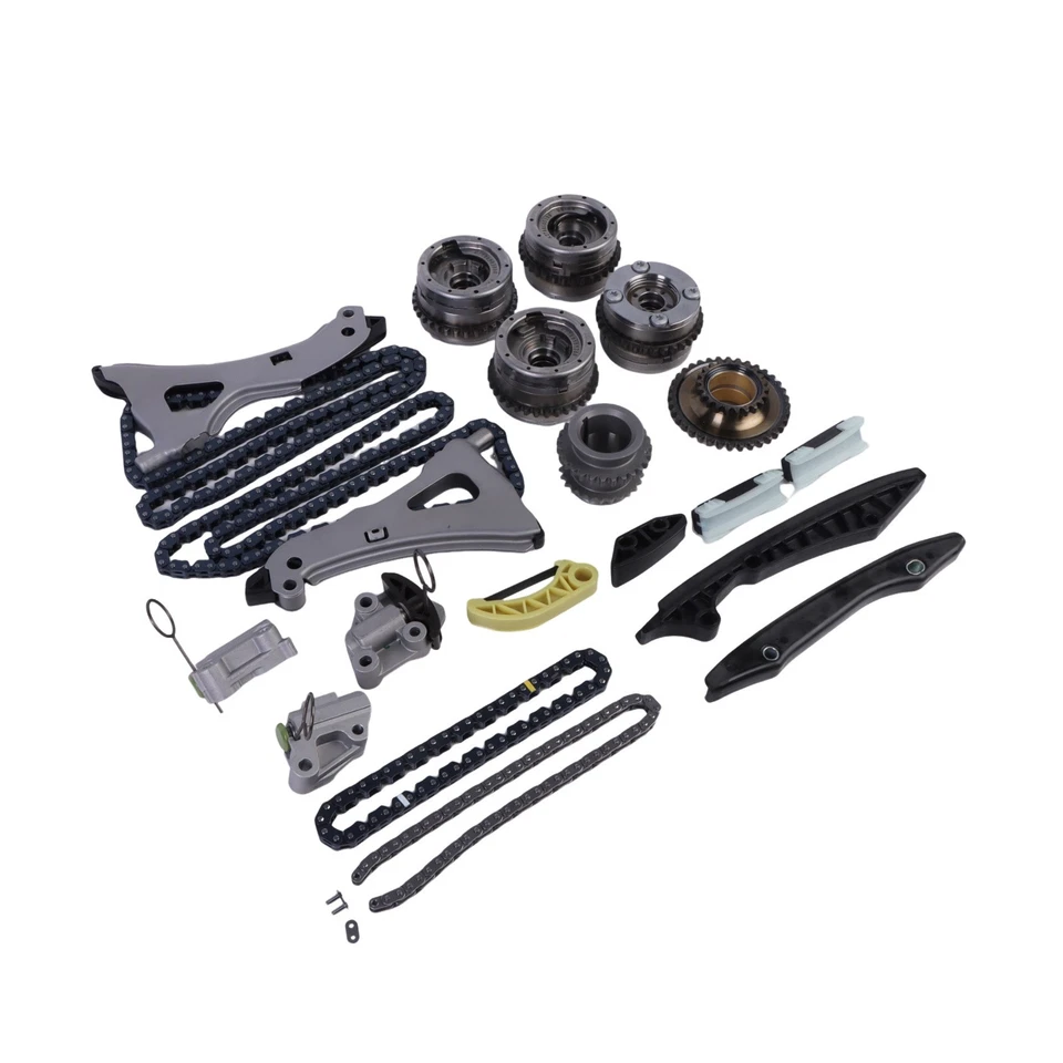 Kit de cadena de distribución ajustadores de árbol de levas para Benz M278 W212 E550 CLS500 GL550 S500 EE. UU. Foto 3 de 4