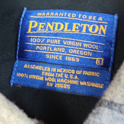 Pendleton camicia di lana a quadri manica lunga grande - Foto 7 di 20