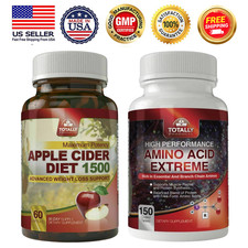 Apple Cider Vinegar 1500mg Weight Loss Amino Acids BCAA Muscle Growth Supplement