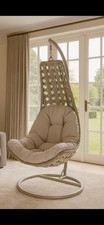 rattan garden swing chair