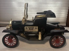 Vintage Jim Beam Bourbon Whiskey Decanter Empty Ford Model T Owners Manual
