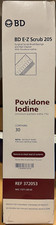 BD EZ-SCRUB 205 SURGICAL SCRUB W/POVIDONE IODINE - 372053 - BOX/30 - EXP JAN 27